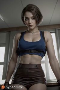 resident-evil-sex-art-–-solo,-skirt,-brown-hair,-jill-valentine,-shoulder-holster