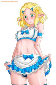 the-legend-of-zelda-hot-hentai-–-blonde-hair,-icesticker,-blue-swimsuit,-swimsuit