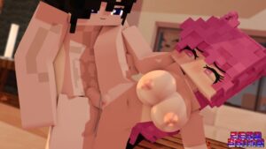 minecraft-rule-–-completely-nude-female,-ls,-mine-imator,-mizuki-(mymizukid),-pink-hair