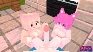 minecraft-hentai-xxx-–-mine-imator,-pink-hair,-pink-ears,-naked,-pink-eyes