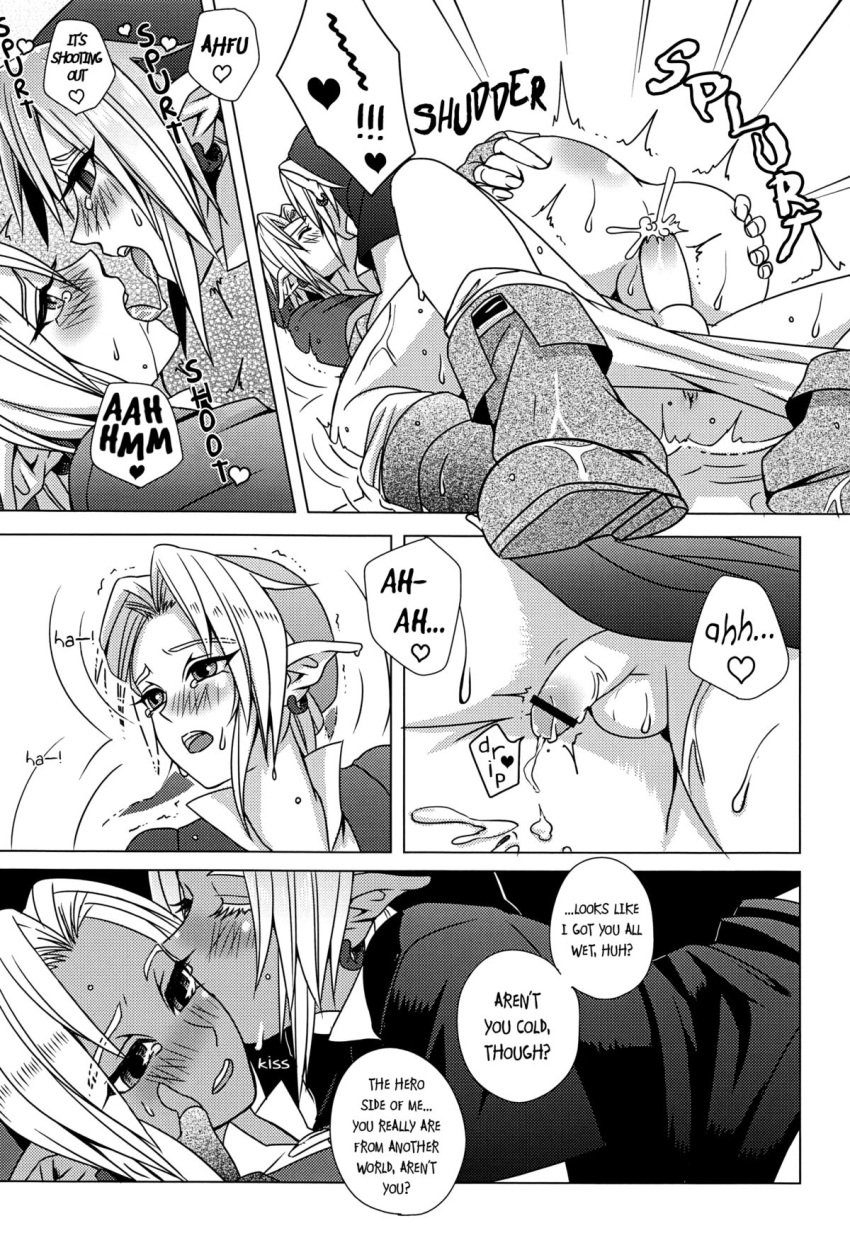 the-legend-of-zelda-hentai-art-–-selfcest,-monochrome,-femboy,-dark-link,-greyscale