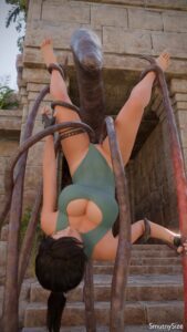 tomb-raider-porn-hentai-–-sex,-ass,-thong-leotard,-cleavage-cutout,-breasts,-tentacle-around-arm,-wide-hips