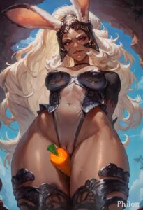 final-fantasy-hentai-–-white-hair,-rabbit-ears,-breasts,-pussy-juice