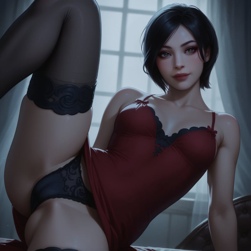 resident-evil-rule-porn-–-black-hair,-seductive-look,-resident-evil-make,-shy,-couch