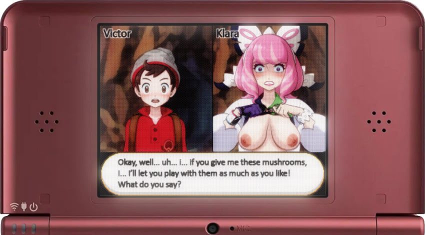 klara-sex-art,-victor-sex-art-–-pokemon-ss,-pink-hair,-console,-flashing-breasts,-age-difference,-nintendo