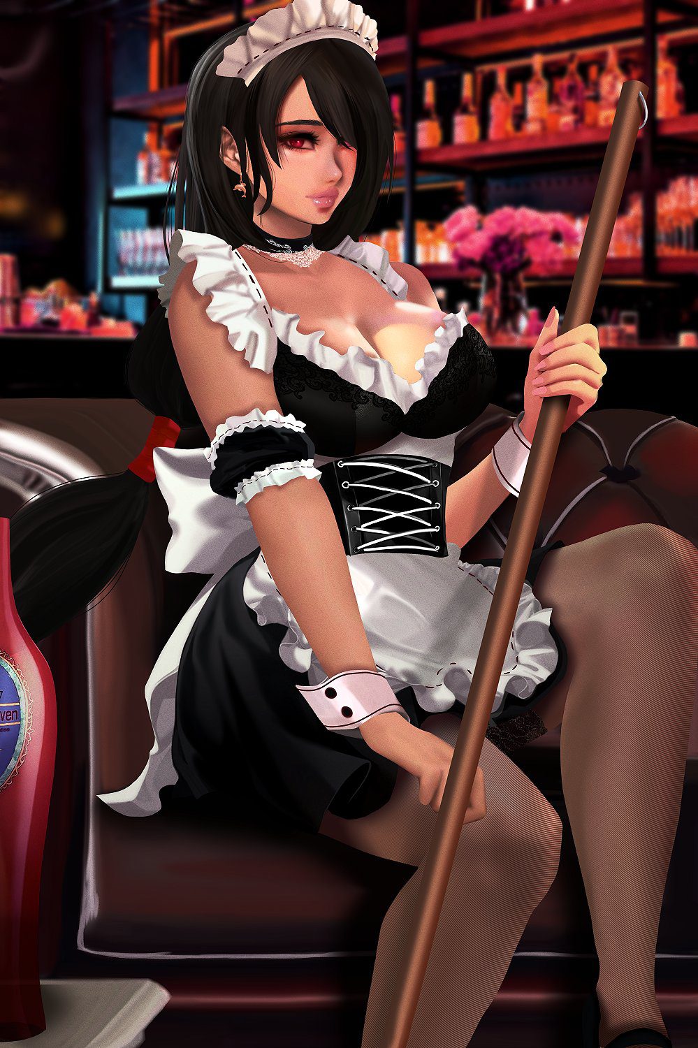 final-fantasy-game-porn-–-red-eyes,-final-fantasy-vii-remake,-broom,-maid,-maid-headdress,-hi-res