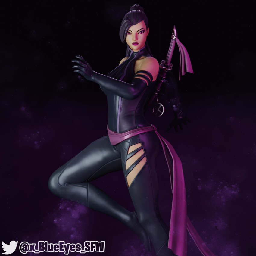 psylocke-hot-hentai-–-posing,-bodysuit,-superheroine,-female-only,-elbow-gloves,-tight-clothing,-3d