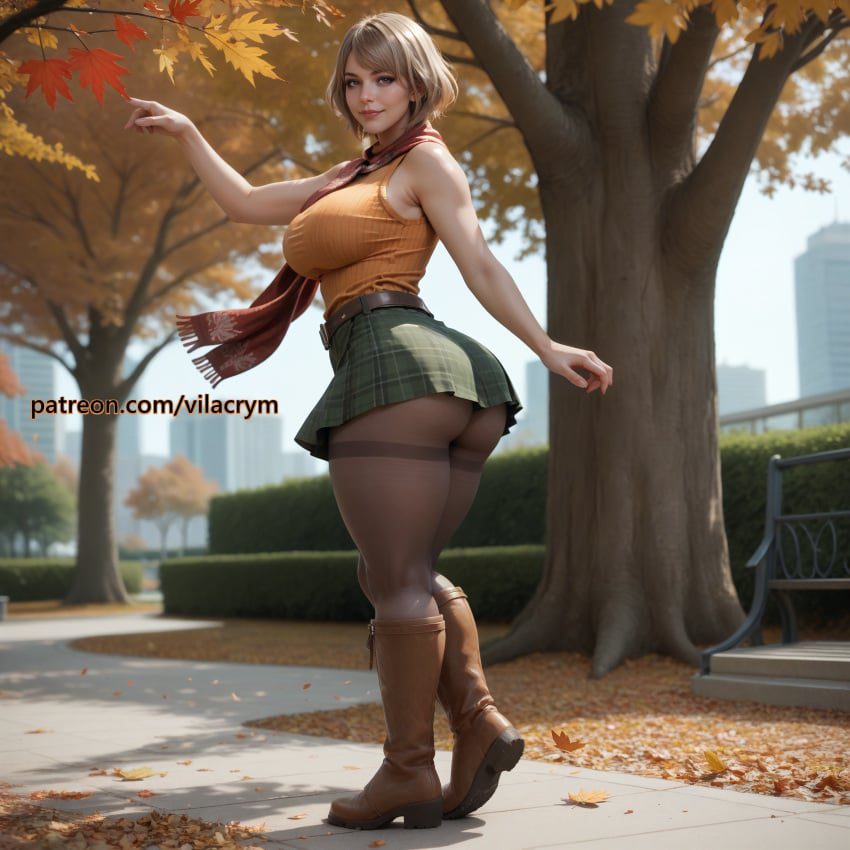 resident-evil-hentai-xxx-–-scarf,-big-butt,-autumn,-big-breasts