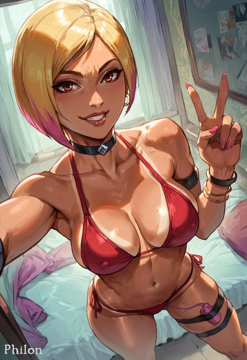 resident-evil-hot-hentai-–-indoors,-two-tone-hair,-sex-toy,-smile,-bikini,-pink-hair,-swimsuit