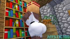 villager-sex-art-–-ass,-ass-focus,-library,-librarian