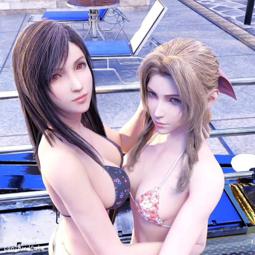 final-fantasy-game-hentai-–-female,-lgpthirdcube,-looking-at-viewer,-swimsuit,-tifa-lockhart,-alternate-version-available,-aerith-gainsborough