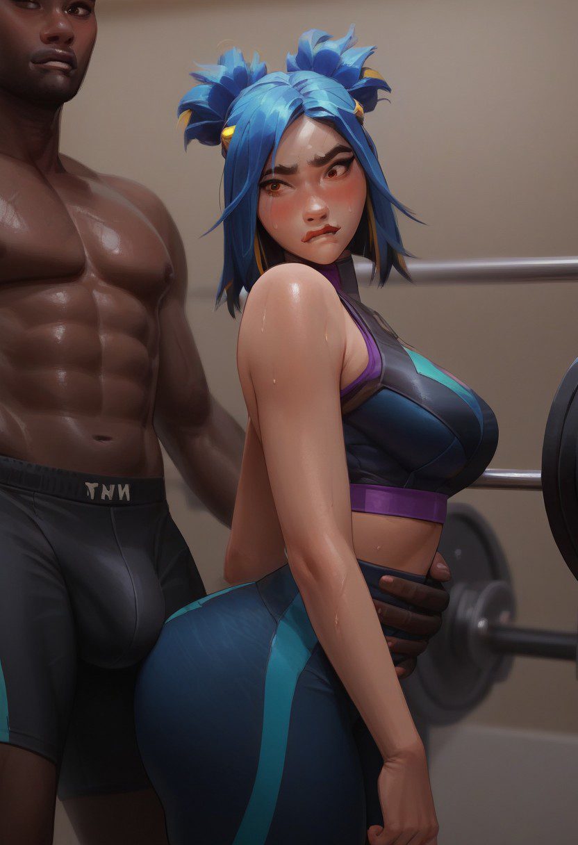 neon-game-porn-–-gym-uniform,-light-skinned-female,-muscular-male,-dark-skinned-male,-muscular