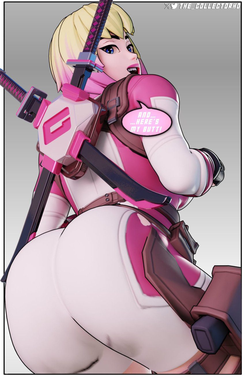 gwenpool-game-porn-–-clothed-female,-multicolored-hair,-looking-back-at-viewer,-fully-clothed