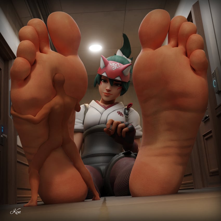 kiriko-xxx-art-–-big-feet,-giantess,-foot-focus,-foot-fetish,-smaller-male,-soles