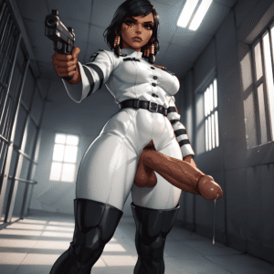 overwatch-hentai-porn-–-precum-drip,-pointing-gun,-white-uniform,-futanari,-prison,-eogard-orc,-belt