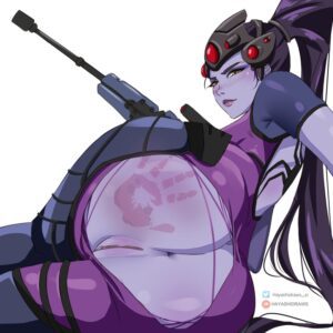 overwatch-free-sex-art-–-widowmaker,-helmet,-female-only,-ass-focus,-gun,-white-background