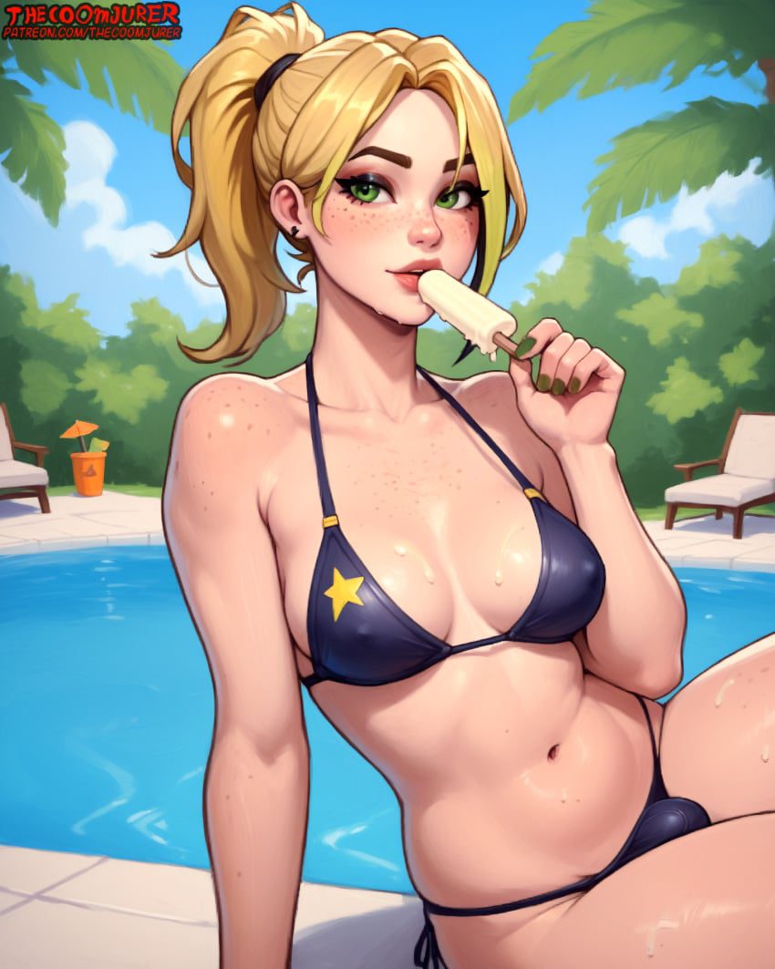 helsie-hot-hentai-–-bikini,-swimwear,-looking-at-viewer,-thecoomjurer,-green-eyes,-cute