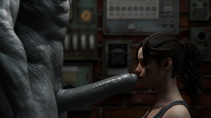 resident-evil-game-porn-–-kiss,-ls,-tyrant,-claire-redfield,-mr-x,-resident-evil-make