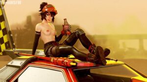 themachinist-hentai-art-–-welding-mask,-partially-clothed,-on-car,-armwarmer,-public-nudity