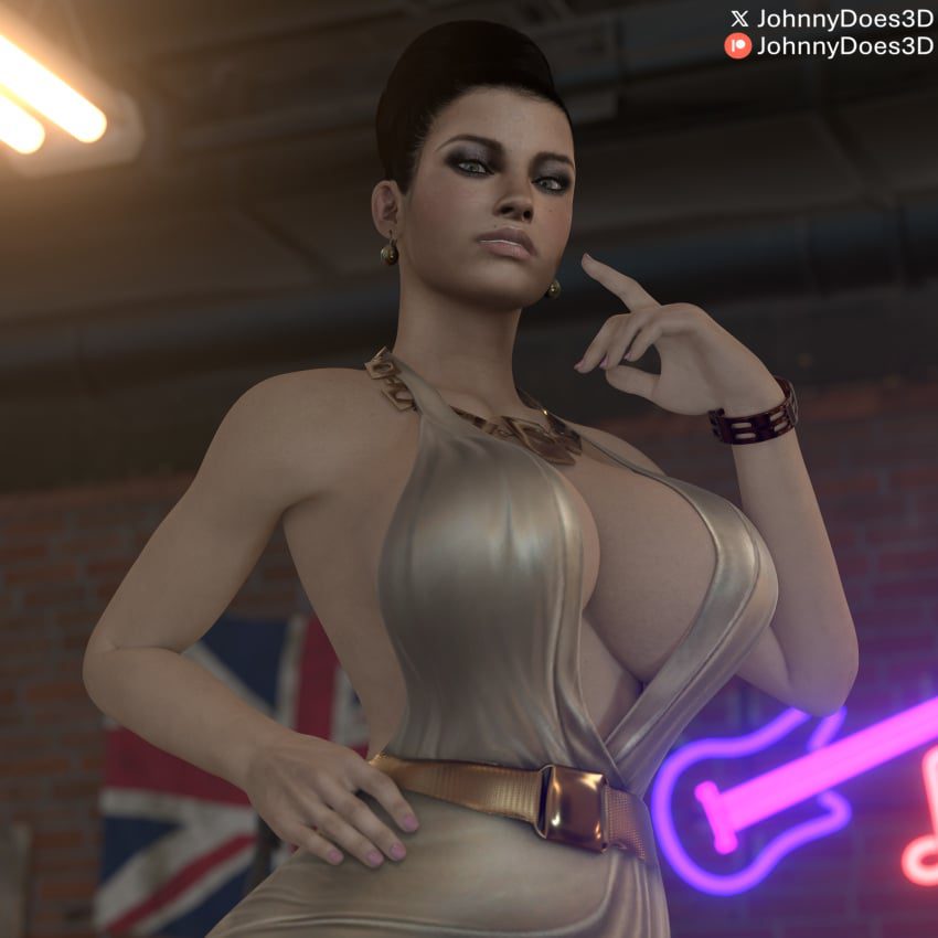 resident-evil-free-sex-art-–-posing-for-picture,-pink-nails,-dress,-curiosity