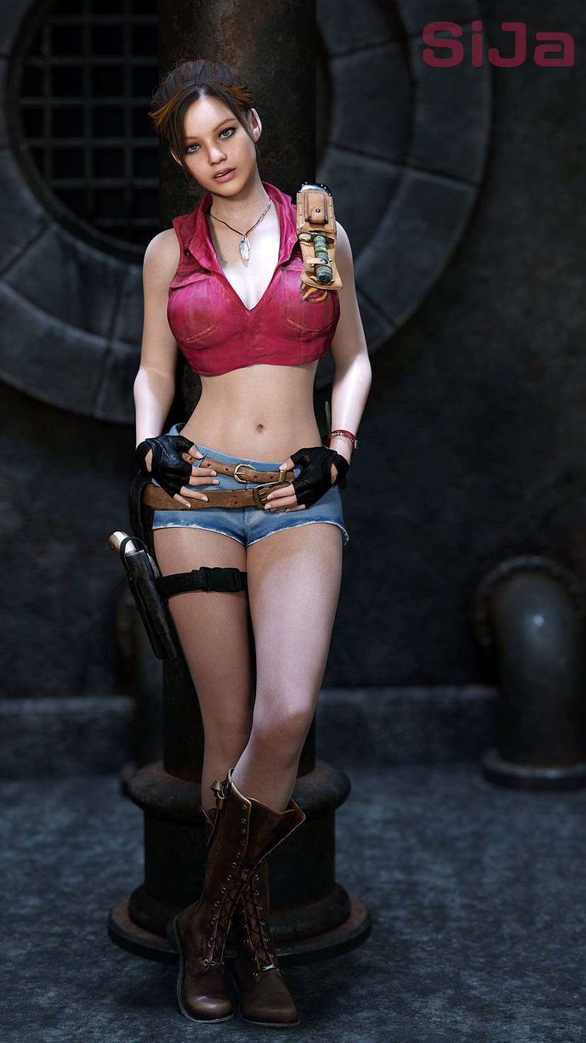 resident-evil-rule-xxx-–-denim-shorts,-shorts,-gloves,-fingerless-gloves