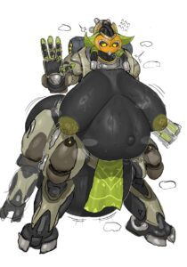 orisa-game-hentai-–-im,-weapon,-ranged-weapon,-breasts,-pregnant-taur,-solo,-sagging-breasts