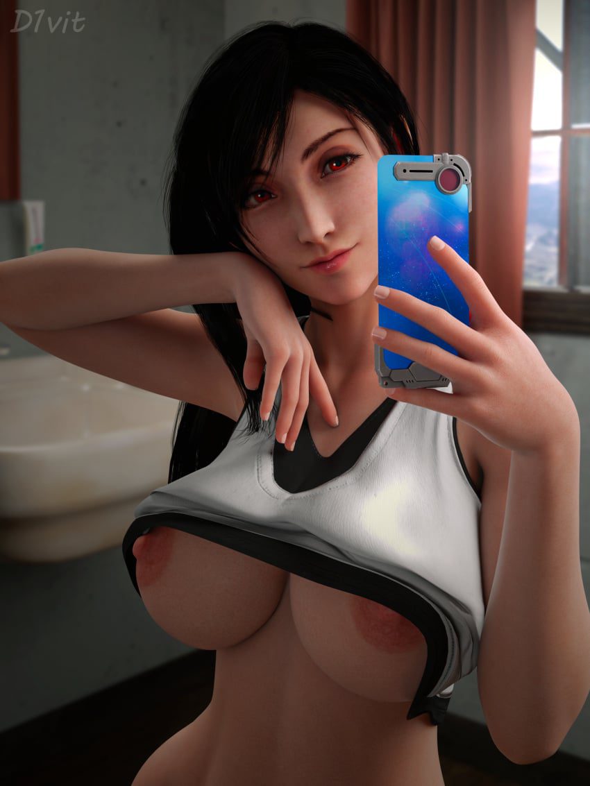 final-fantasy-hentai-art-–-long-hair,-big-breasts,-tank-top,-red-eyes