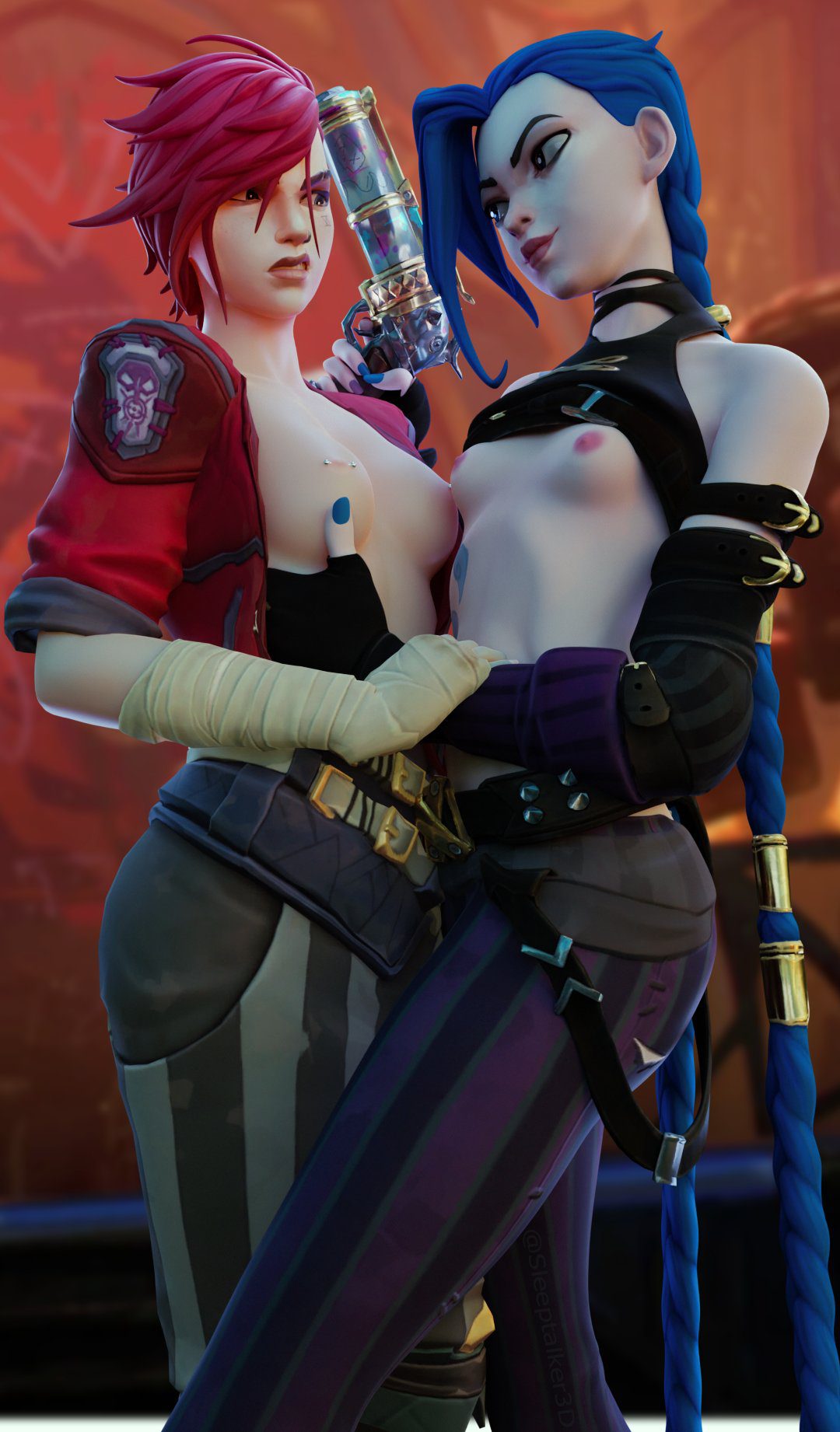 jinx-rule-xxx-–-pink-hair,-red-hair,-arcane-vi,-incest