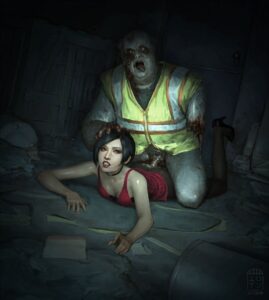 resident-evil-rule-porn-–-reaching-out,-hand-on-head,-black-hair,-high-vis,-public,-on-floor,-pubic-hair