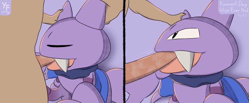 pokemon-xxx-art-–-fan-character,-genitals,-tongue-out-blowjob,-anthro,-gligar