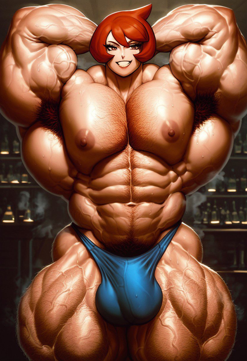 arezu-xxx-art-–-hairy-chest,-futanari,-hyper-muscles,-solo,-ai-generated,-extreme-muscles