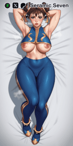 Chun-li Porn - seramic seven, hands behind head, brown eyes, chun-li, looking at viewer file 4f252636970f2604acbf76dc7836c125